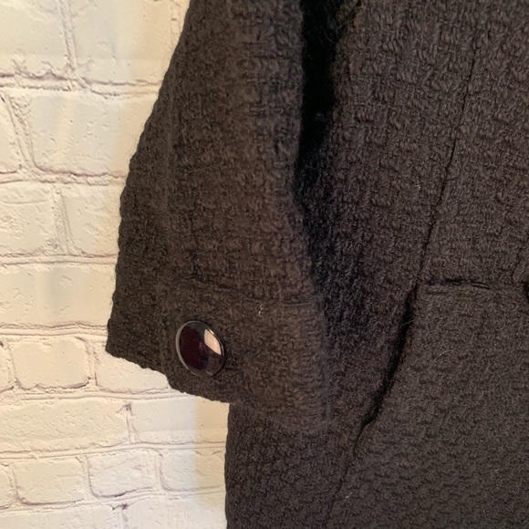 BIZZ coat black sz Large Retro Chic - Picture 3 of 8